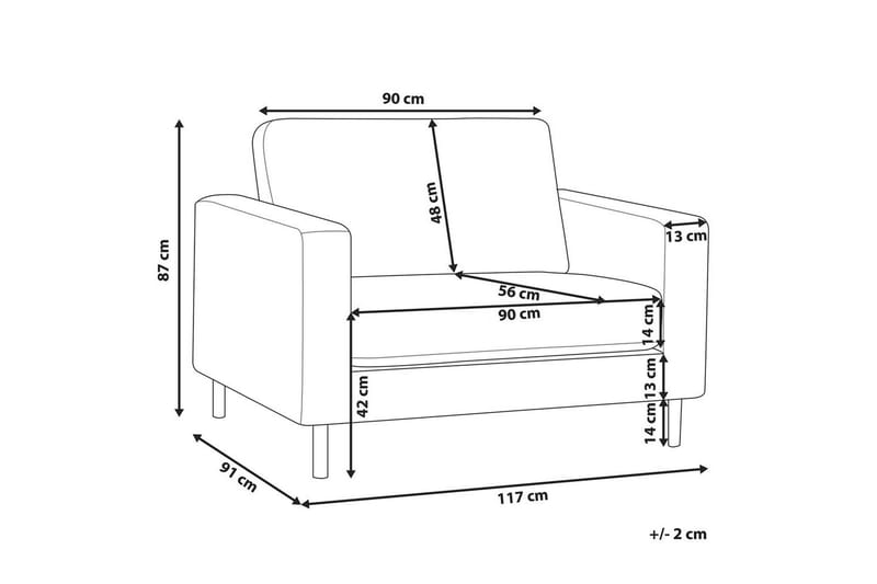 Lænestol Savalen - Hvid, Sort - Møbler - Stole & lænestole - Lænestole