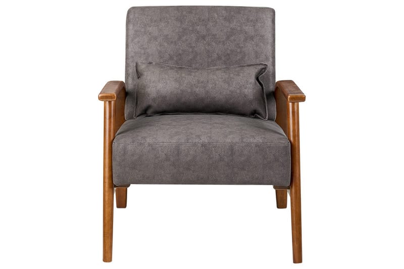 Lænestol Skara - Brun, mørkt træ - Møbler - Stole & lænestole - Lænestole