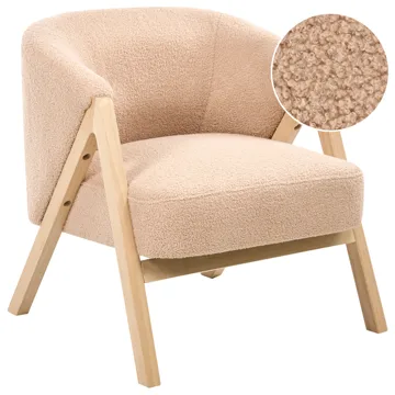 Lænestol Skei - Beige - Møbler - Stole & lænestole - Lænestole