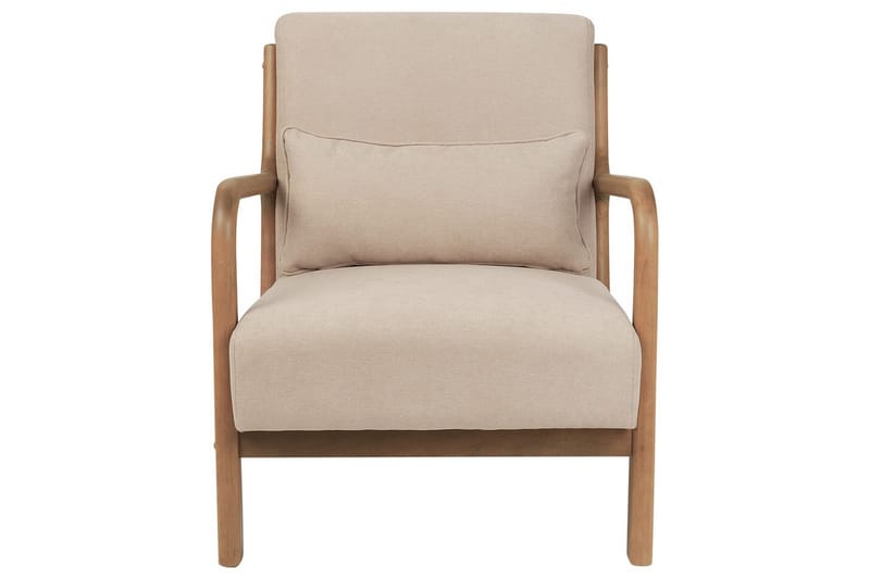 Lænestol Skovde - Beige, lyst træ - Møbler - Stole & lænestole - Lænestole