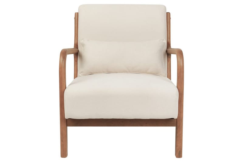 Lænestol Skovde - Lys beige, lyst træ - Møbler - Stole & lænestole - Lænestole