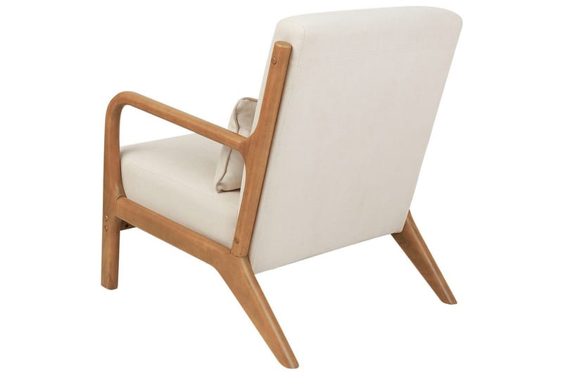Lænestol Skovde - Lys beige, lyst træ - Møbler - Stole & lænestole - Lænestole