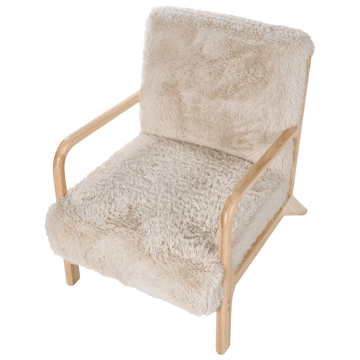 Lænestol Skovde - Lys beige - Møbler - Stole & lænestole - Lænestole