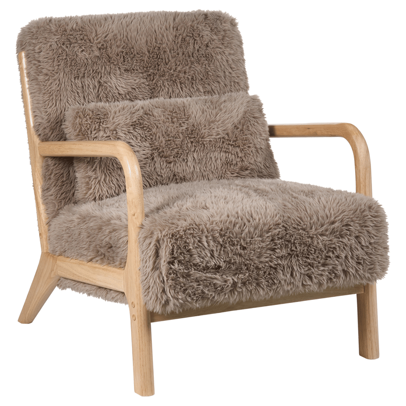 Lænestol Skovde - Taupe - Møbler - Stole & lænestole - Lænestole