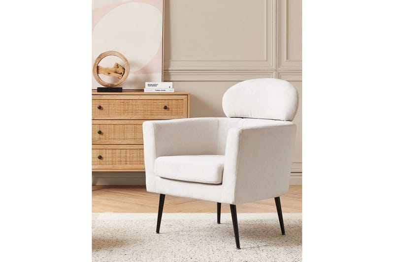 Lænestol Soby - Hvid, Sort - Møbler - Stole & lænestole - Lænestole
