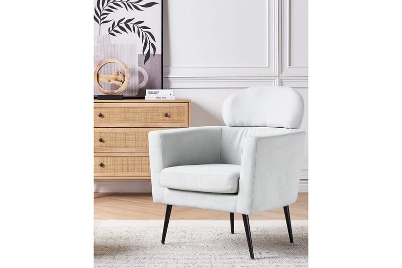 Lænestol Soby - Lys grå, sort - Møbler - Stole & lænestole - Lænestole