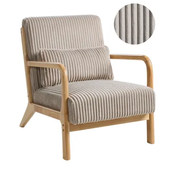 Lænestol Sorsele - Lysebrun, beige - Møbler - Stole & lænestole - Lænestole