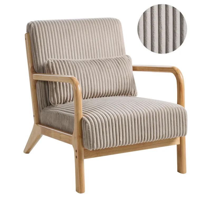 Lænestol Sorsele, Lysebrun, beige