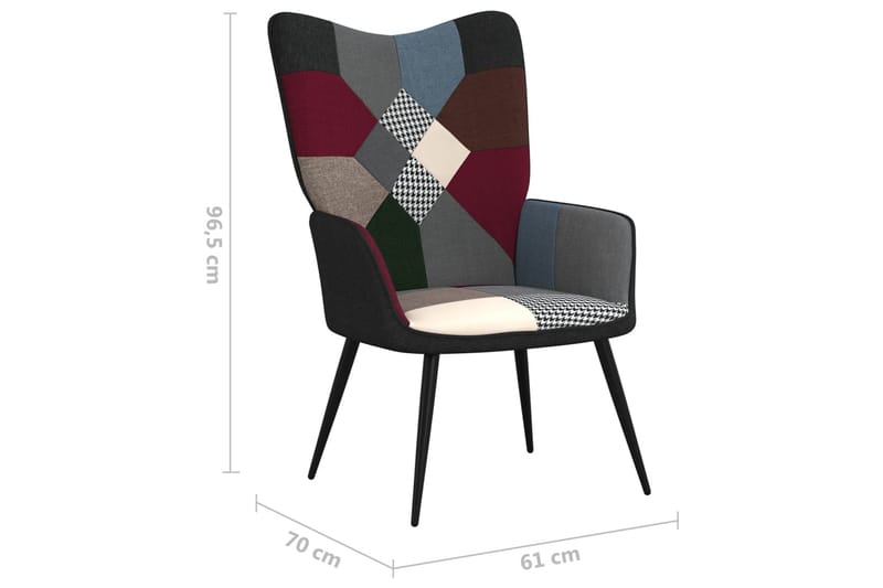 lænestol stof patchwork - Flerfarvet - Møbler - Stole & lænestole - Lænestole