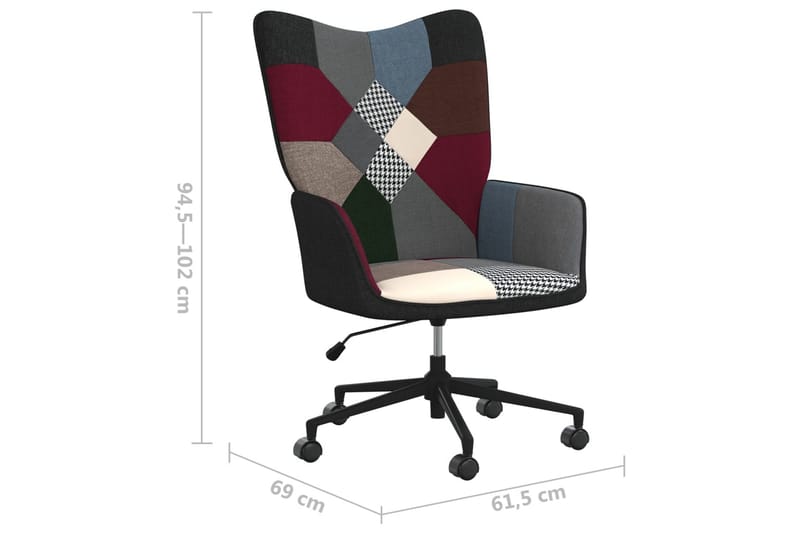 lænestol stof patchwork - Flerfarvet - Møbler - Stole & lænestole - Lænestole