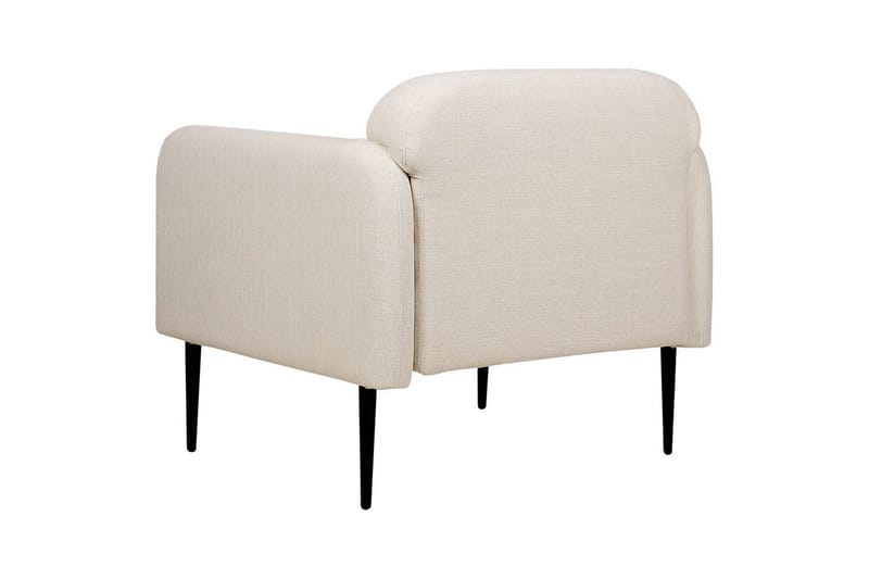 Lænestol Stouby - Beige, sort - Møbler - Stole & lænestole - Lænestole