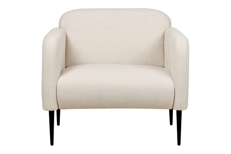 Lænestol Stouby - Beige, sort - Møbler - Stole & lænestole - Lænestole