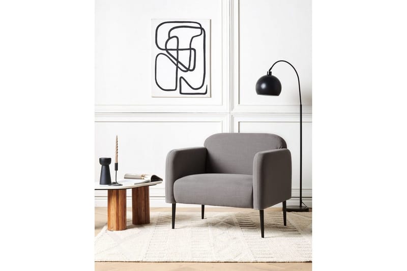 Lænestol Stouby - Grå, sort - Møbler - Stole & lænestole - Lænestole
