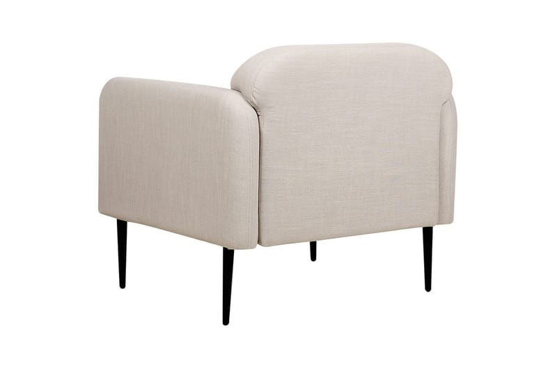 Lænestol Stouby - Taupe, sort - Møbler - Stole & lænestole - Lænestole