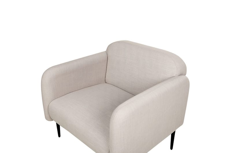 Lænestol Stouby - Taupe, sort - Møbler - Stole & lænestole - Lænestole
