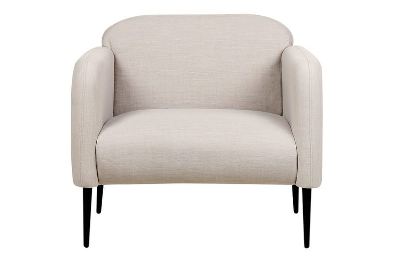 Lænestol Stouby - Taupe, sort - Møbler - Stole & lænestole - Lænestole