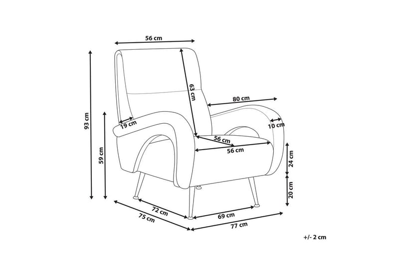 Lænestol Svalov - Grå - Møbler - Stole & lænestole - Lænestole