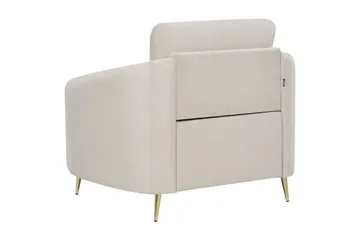 Lænestol Trosa - Beige, guld - Møbler - Stole & lænestole - Lænestole