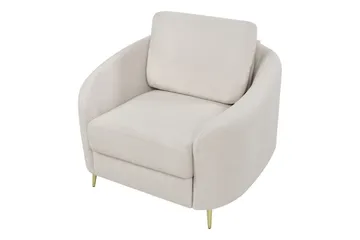 Lænestol Trosa - Beige, guld - Møbler - Stole & lænestole - Lænestole
