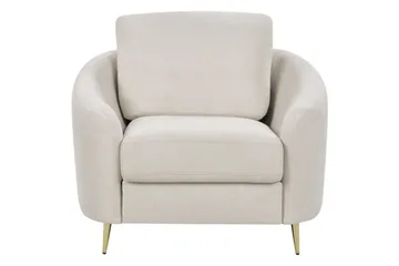 Lænestol Trosa - Beige, guld - Møbler - Stole & lænestole - Lænestole