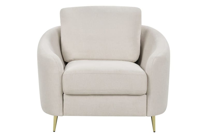 Lænestol Trosa - Beige, guld - Møbler - Stole & lænestole - Lænestole