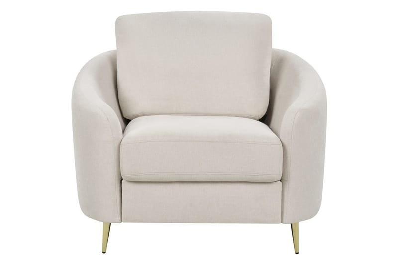 Lænestol Trosa - Beige, guld - Møbler - Stole & lænestole - Lænestole