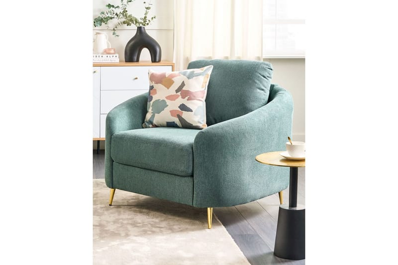 Lænestol Trosa - Grønt, guld - Møbler - Stole & lænestole - Lænestole