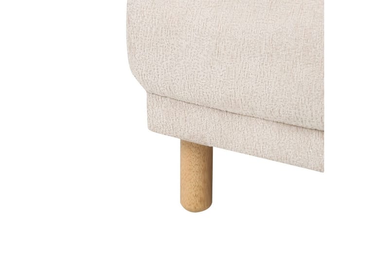 Lænestol Tuve - Beige, lyst træ/Bouclé - Møbler - Stole & lænestole - Lænestole