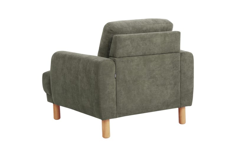 Lænestol Tuve - Grønt, lyst træ/Fløjl - Møbler - Stole & lænestole - Lænestole