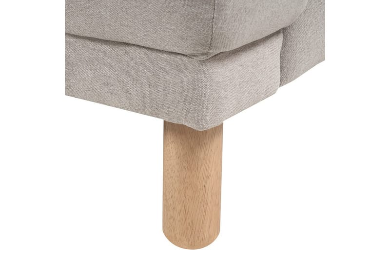 Lænestol Tuve - Taupe, lyst træ/Polyester - Møbler - Stole & lænestole - Lænestole