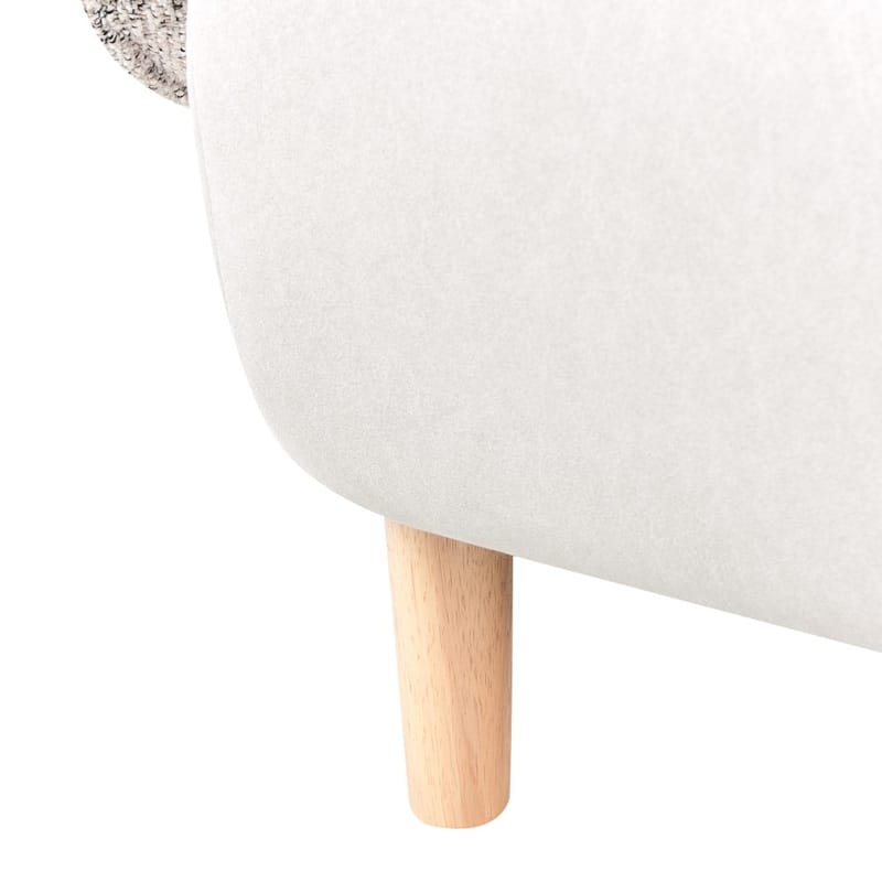 Lænestol Umea - Beige, lyst træ - Møbler - Stole & lænestole - Lænestole