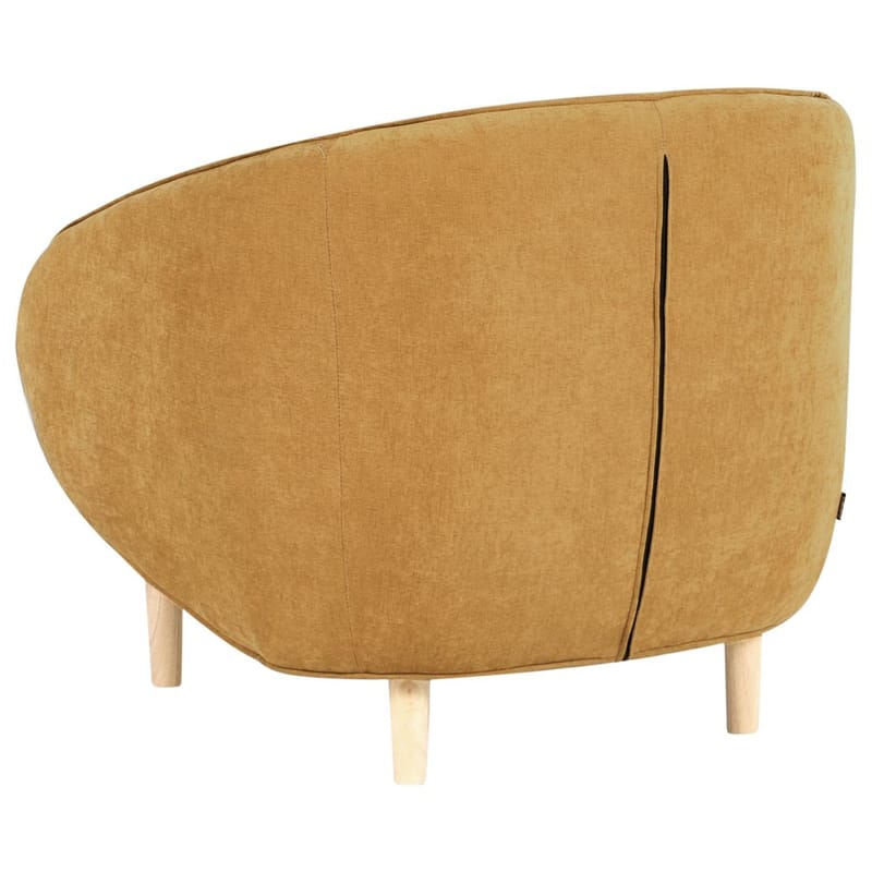 Lænestol Umea - Gul, lyst træ - Møbler - Stole & lænestole - Lænestole