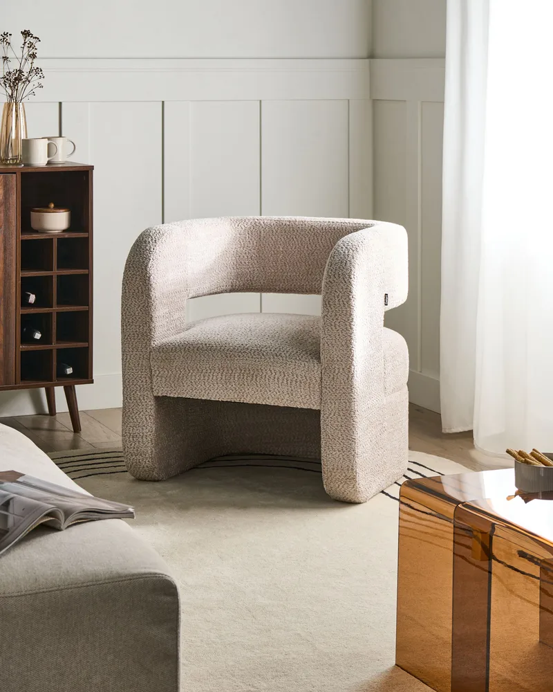 Lænestol Vidsel - Beige - Møbler - Stole & lænestole - Lænestole