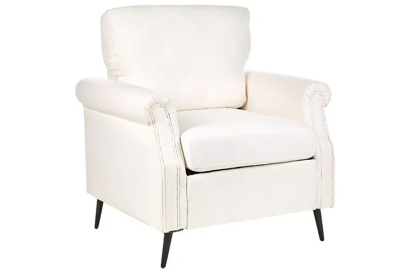 Lænestol Vietas - Hvid, lyst træ - Møbler - Stole & lænestole - Lænestole