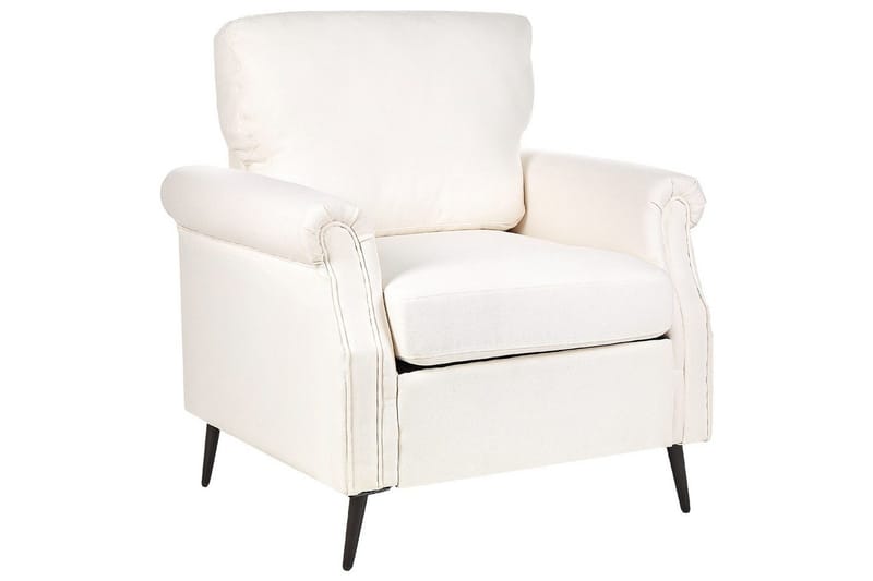 Lænestol Vietas, Hvid, lyst træ