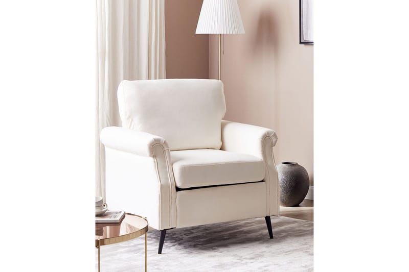 Lænestol Vietas - Hvid, lyst træ - Møbler - Stole & lænestole - Lænestole