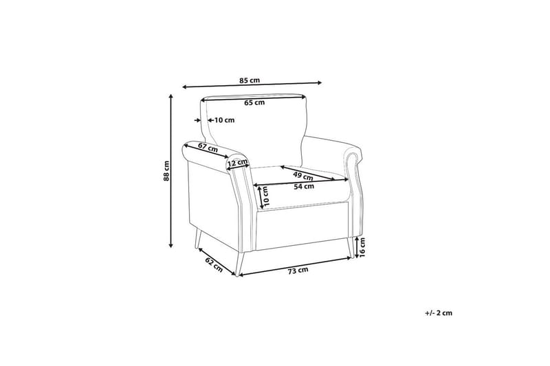 Lænestol Vietas - Hvid, lyst træ - Møbler - Stole & lænestole - Lænestole