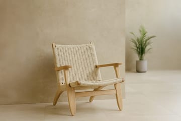Lænestol VIND Lazy Hvidpudset - hvidkalket - Møbler - Stole & lænestole - Lænestole