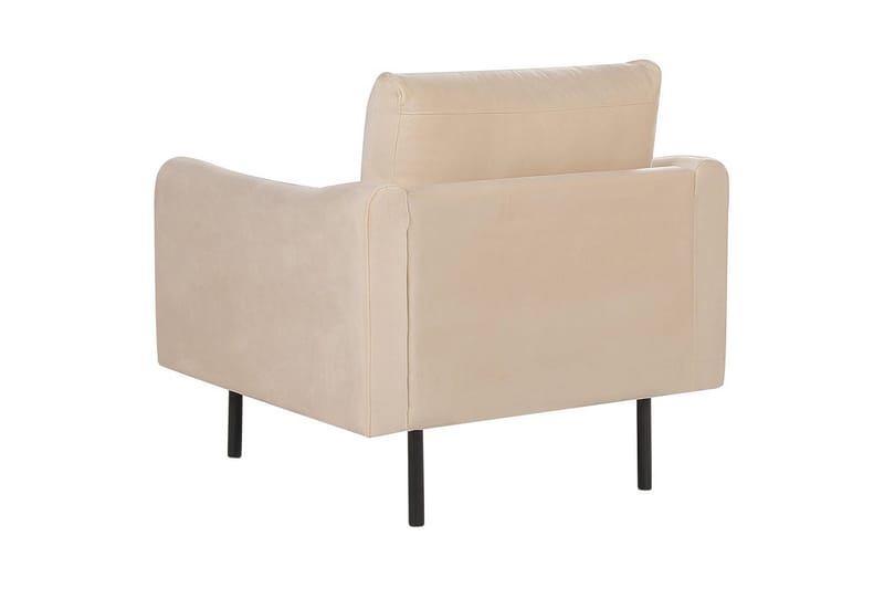 Lænestol Vinterbro - Beige, sort/fløjl - Møbler - Stole & lænestole - Lænestole