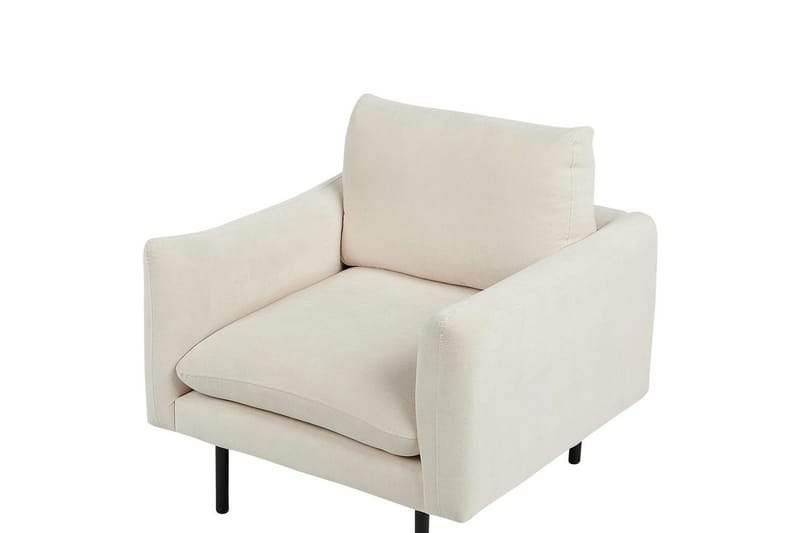 Lænestol Vinterbro - Beige, sort/polyester - Møbler - Stole & lænestole - Lænestole