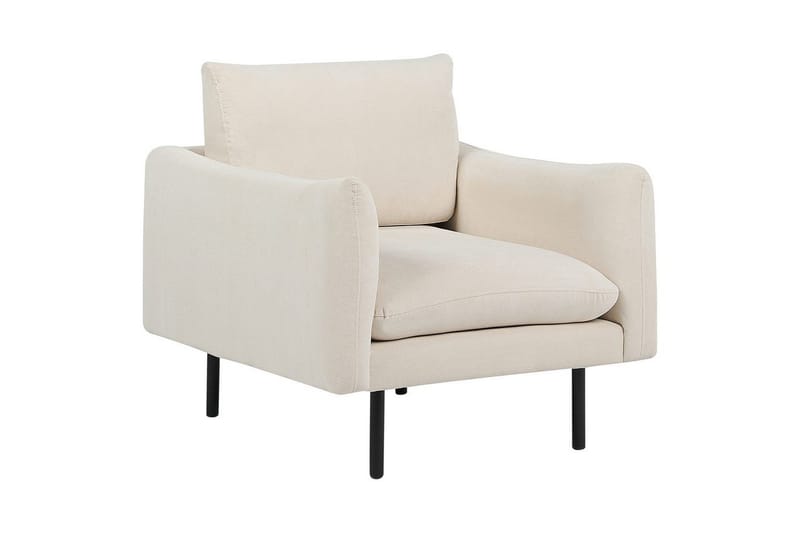 Lænestol Vinterbro - Beige, sort/polyester - Møbler - Stole & lænestole - Lænestole