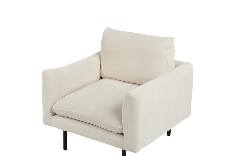 Lænestol Vinterbro - Beige, sort/polyester - Møbler - Stole & lænestole - Lænestole