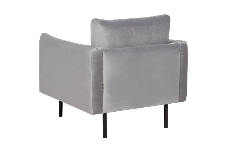 Lænestol Vinterbro - Grå, sort/Fløjl - Møbler - Stole & lænestole - Lænestole