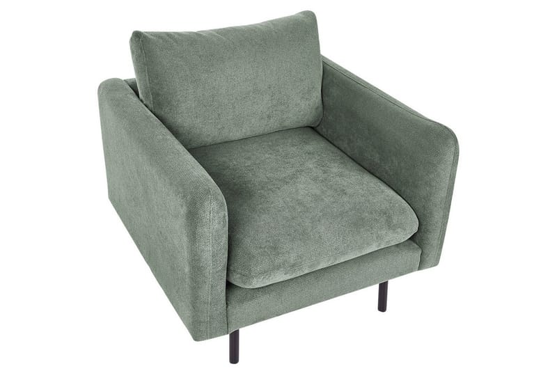 Lænestol Vinterbro - Grøn, Sort/Polyester - Møbler - Stole & lænestole - Lænestole
