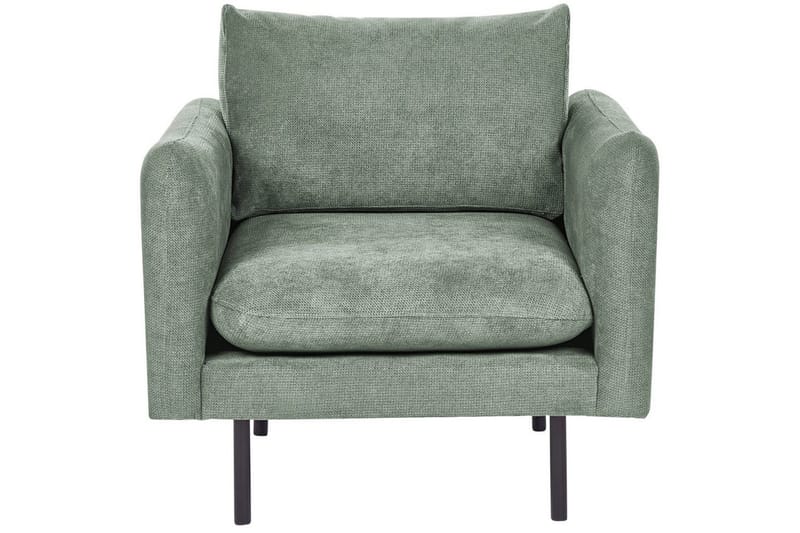 Lænestol Vinterbro - Grøn, Sort/Polyester - Møbler - Stole & lænestole - Lænestole