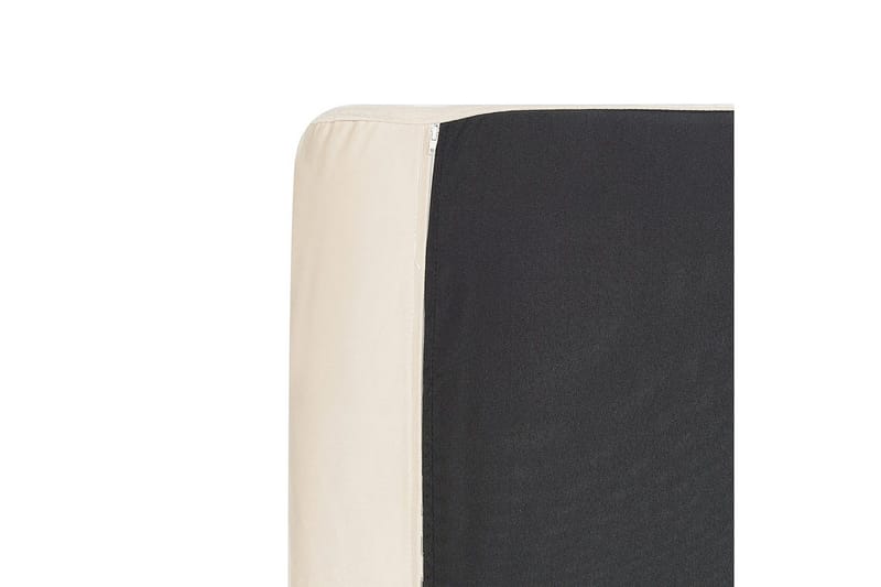 Lænestol Vinterbro - Lys beige, sort/Velvet, Lys beige, sort/Fløjl - Møbler - Stole & lænestole - Lænestole