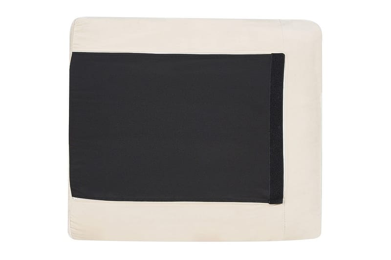 Lænestol Vinterbro - Lys beige, sort/Velvet, Lys beige, sort/Fløjl - Møbler - Stole & lænestole - Lænestole