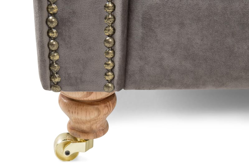 Amiral Lænestol - Sølvgrå Velour - Møbler - Stole & lænestole - Lænestole - Øreklapstol