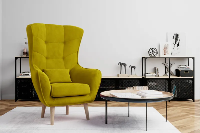 Arti Øreklaplænestol - Grøn - Møbler - Stole & lænestole - Lænestole - Øreklapstol