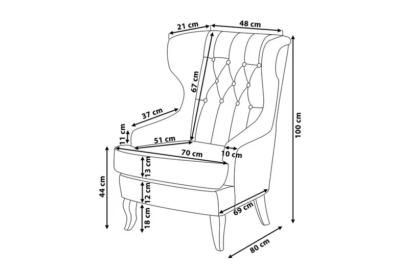 Øreklapstol Molde - Møbler - Stole & lænestole - Lænestole - Øreklapstol